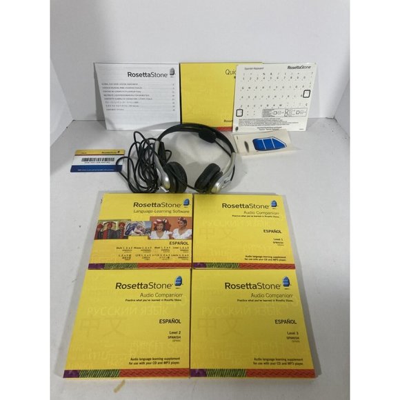 Rosetta Stone Espanol (Spain) Level 1,2&3 With Headset Good Condition - Picture 2 of 3